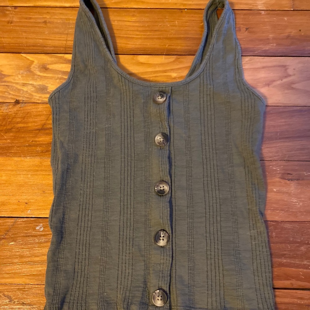 Button up tank top
